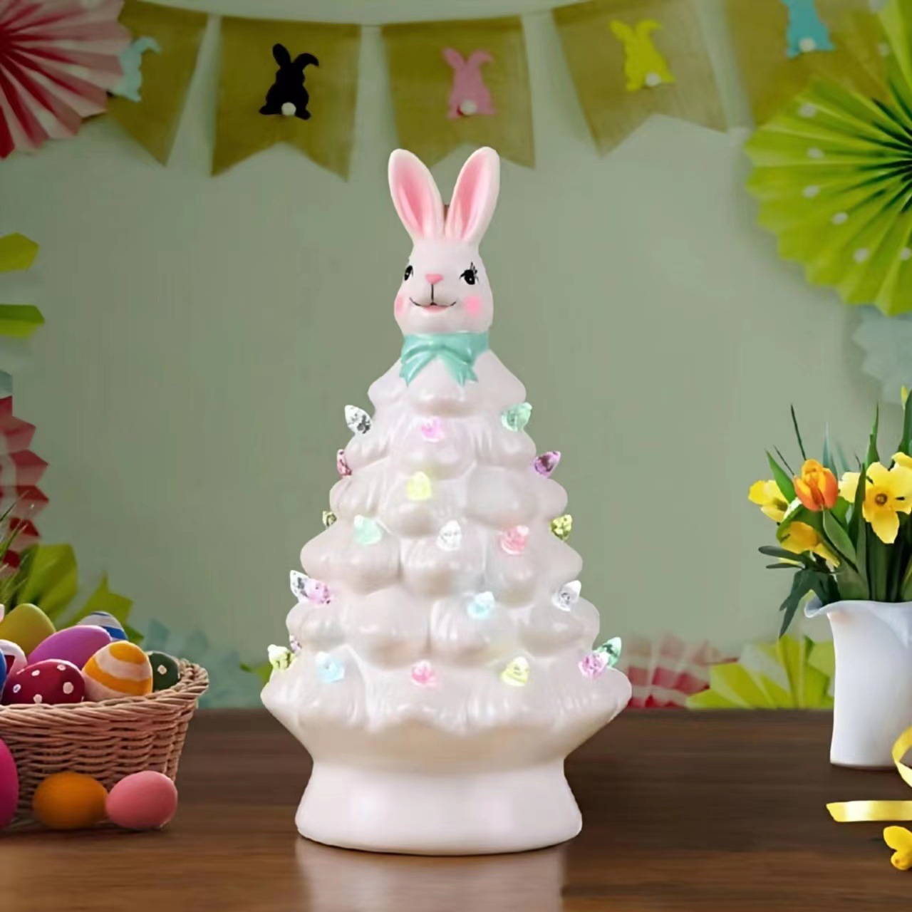 Easter Bunny-Shaped Decorative Creative Resin Craft Ornaments - Image 3