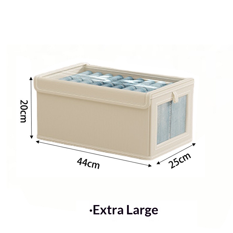 Household Oxford Cloth Storage Box With Lid And Transparent - Image 7