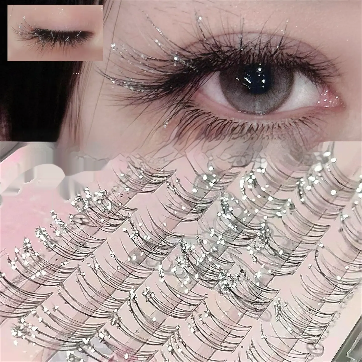 Broken Diamond False Eyelashes Are Conspicuous