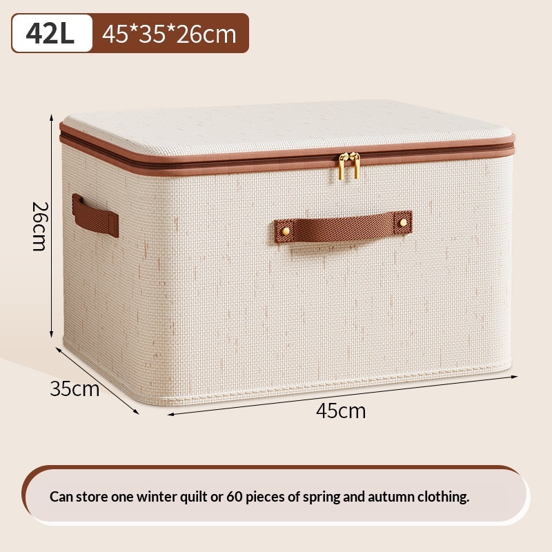Oxford Cloth Storage Box With Lid Waterproof Large Capacity For Household Clothing Storage - Image 4