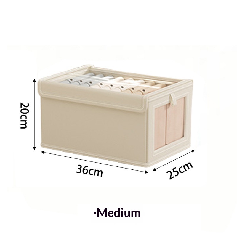 Household Oxford Cloth Storage Box With Lid And Transparent - Image 11