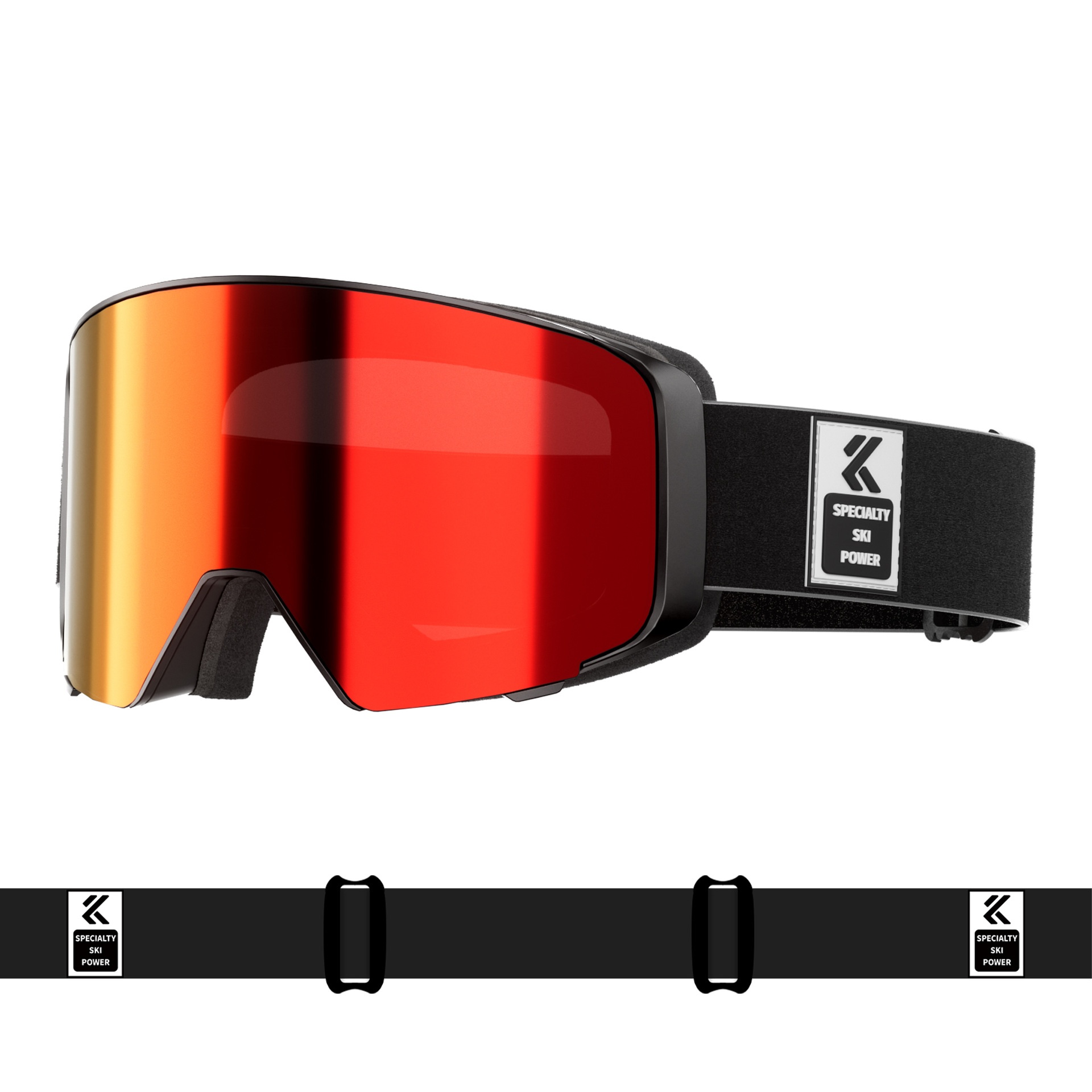 Flip-up Ski Goggles Anti-fog Professional Windproof Goggles - Image 2