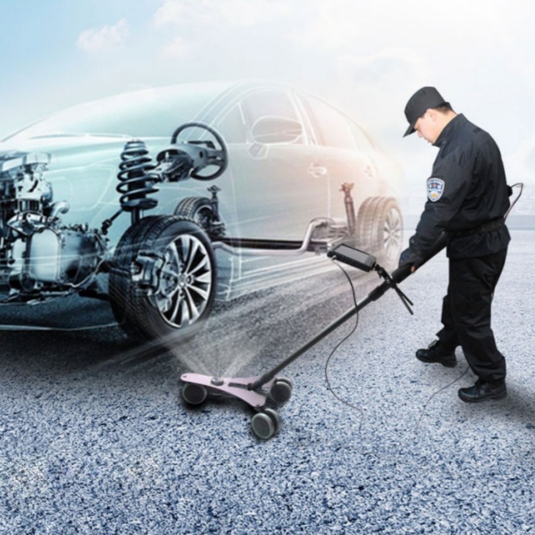 Dual-lens HD Video-capable Under-vehicle Inspection Device With Video Storage Capability