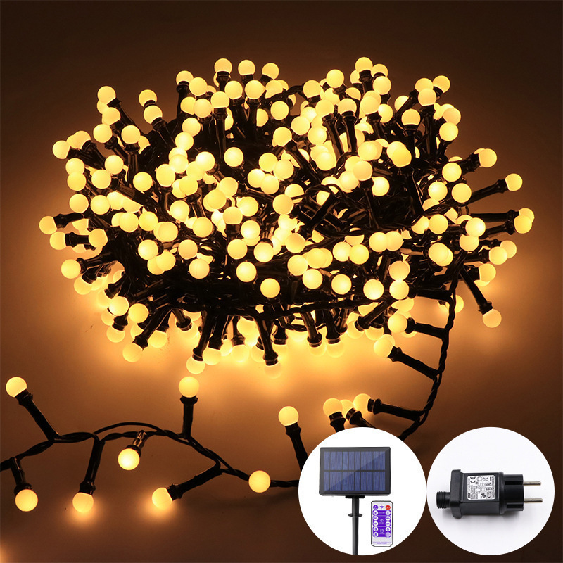 Christmas Outdoor Decorative Round Ball LED String Lights - Image 4