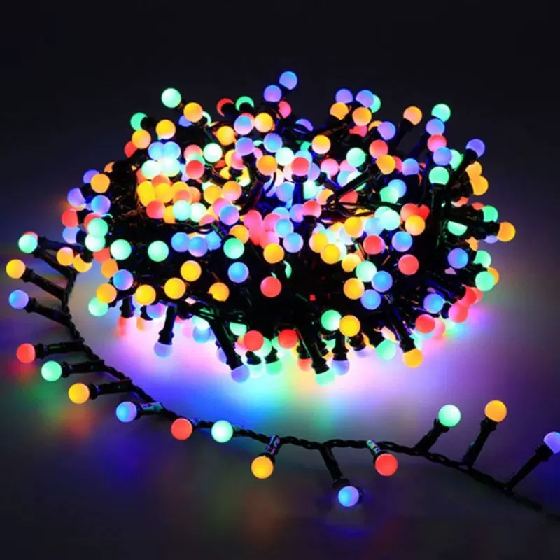 Christmas Outdoor Decorative Round Ball LED String Lights - Image 5