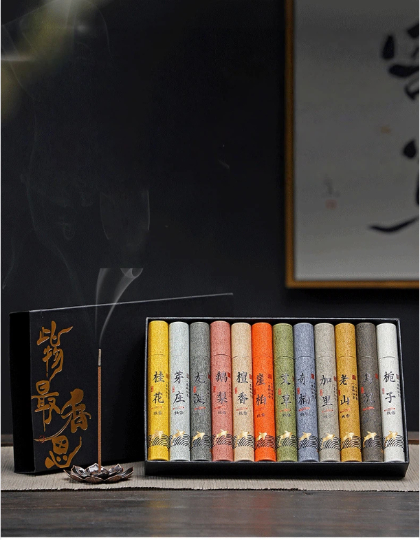 300 Pcs Incense Sticks Gift Box 12 Fragrances