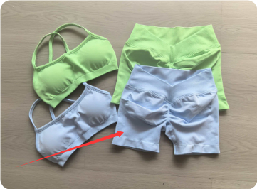 Halter Backless Bra High Waist Peach Sports Shorts Suit - Image 12