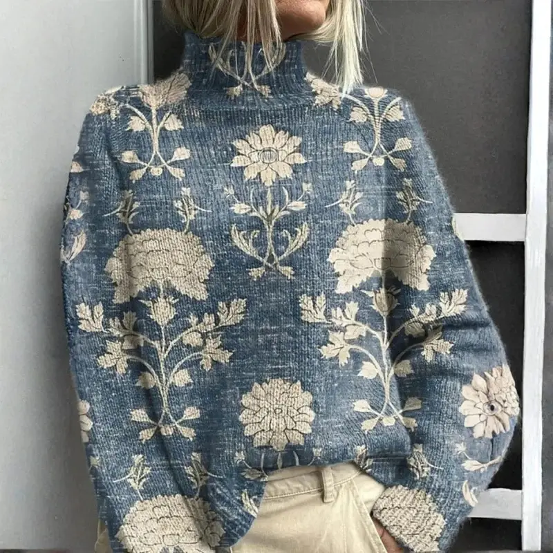 Printed Casual Cloak Coat Cardigan Sweater