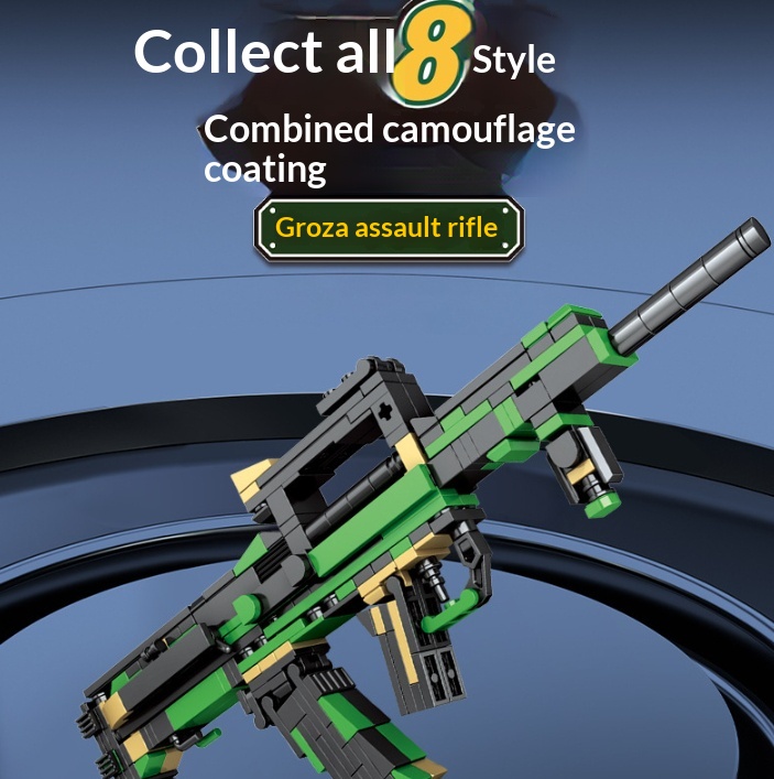 8-in-1 Sniper Rifle Series Assembly Puzzle Toy With Small Particles