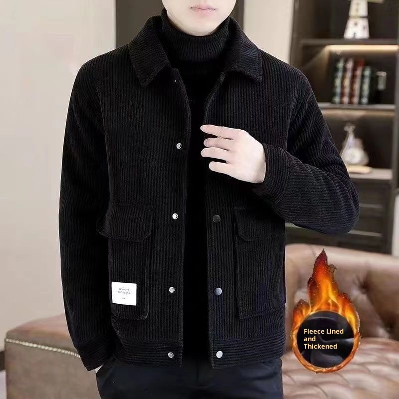 Corduroy Casual Chic Workwear Jacket New Style - Image 5