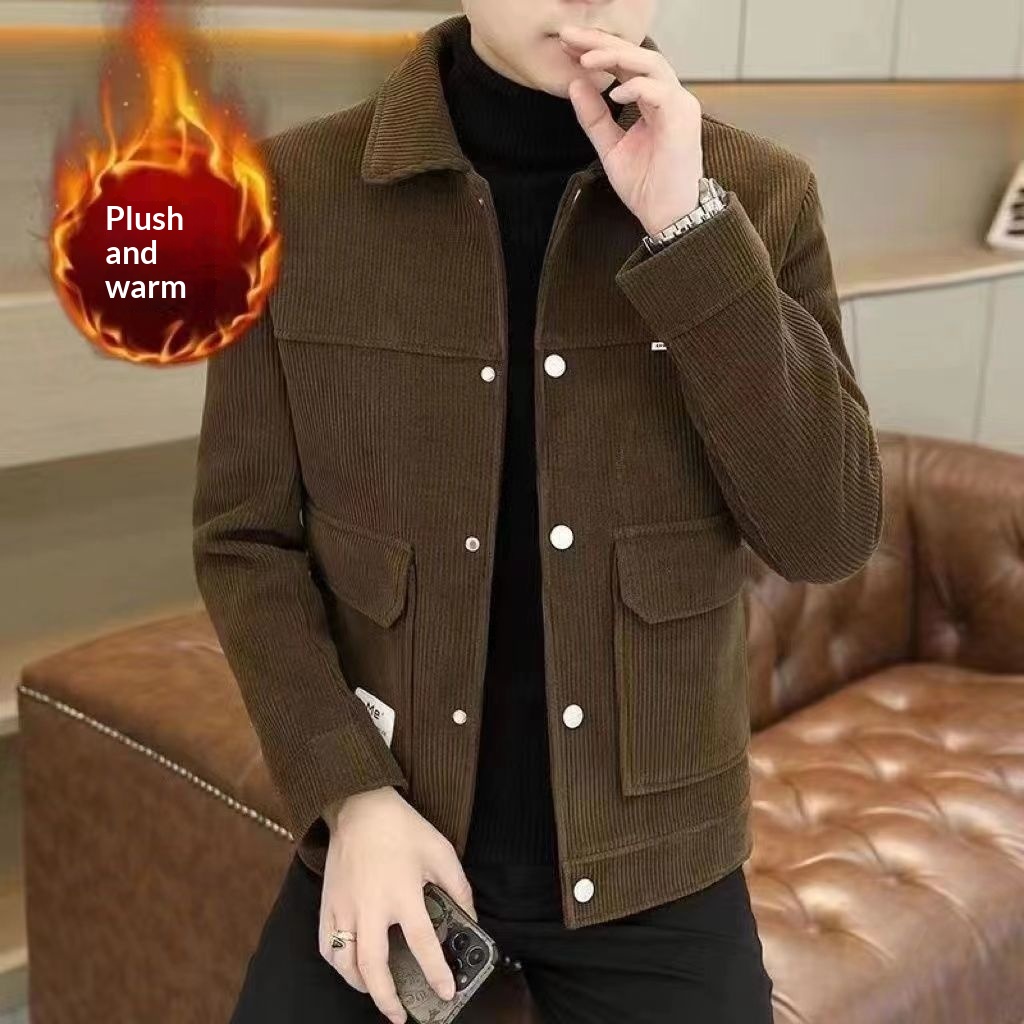 Corduroy Casual Chic Workwear Jacket New Style - Image 2