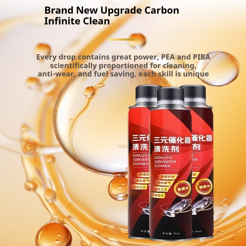 6-bottle Pack Of LL1 Pointed-nozzle Catalytic Converter Cleaner For Vehicles