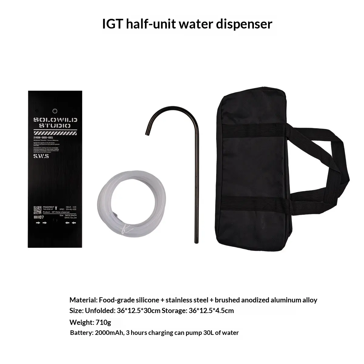 Outdoor Camping IGT05 Unit Water Dispenser With Hidden Electric