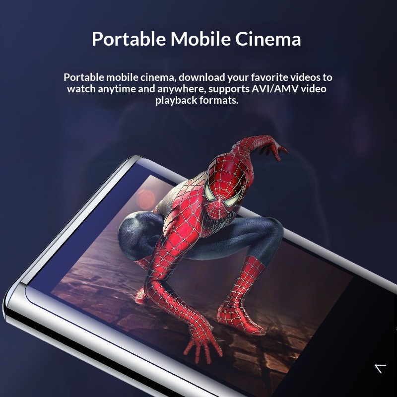 Portable Digital Player With A Color Touchscreen Bluetooth Speaker And Built-in Walkman