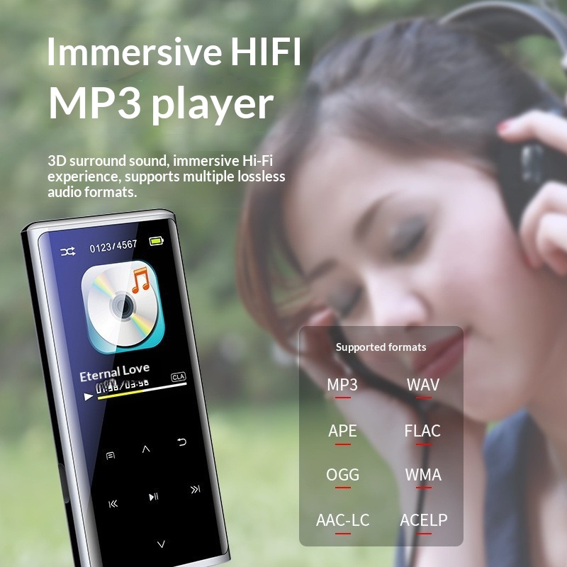 Portable Digital Player With A Color Touchscreen Bluetooth Speaker And Built-in Walkman