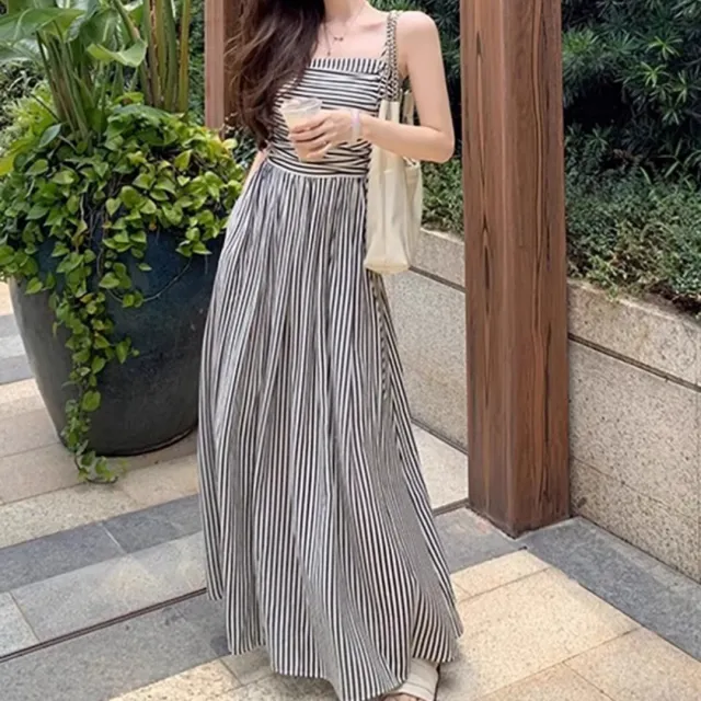 Womens Casual Strapless Contrast Color Striped Shirt Dress Stripes S - Shop at LoveMi