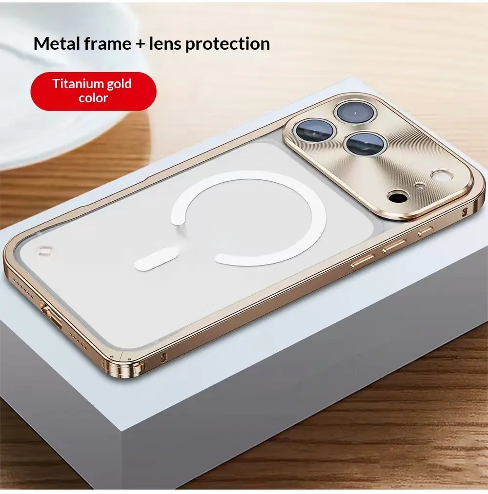 Precision-milled Matte Magnetic Case With Metal Edge