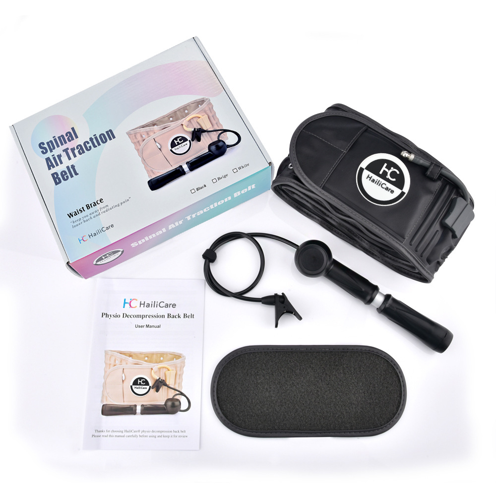 Belt Support Care Health Back Relief Waist Lumbar Traction Backache Heat Therapy - Image 1