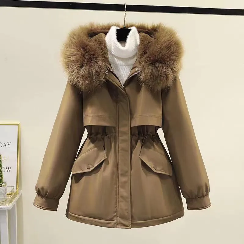 Overcoming The Women's Long Loose Cotton Jacket - Brown