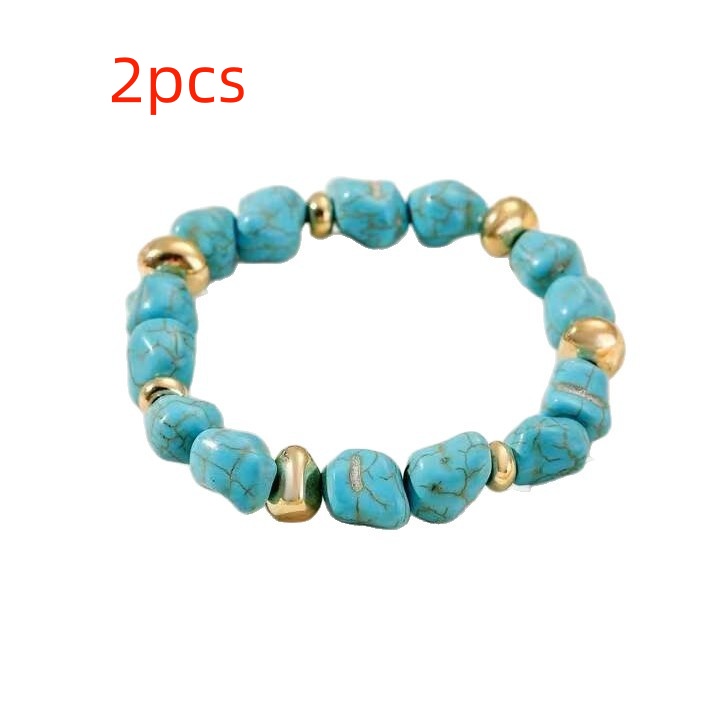 Bohemian-style Turquoise Bracelet Unique Vintage And Trendy - Image 6