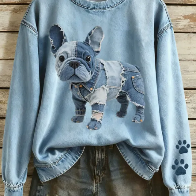 Cartoon Crew neck Long sleeve Knit Pullover For Export Zstd0119 S - Shop at LoveMi