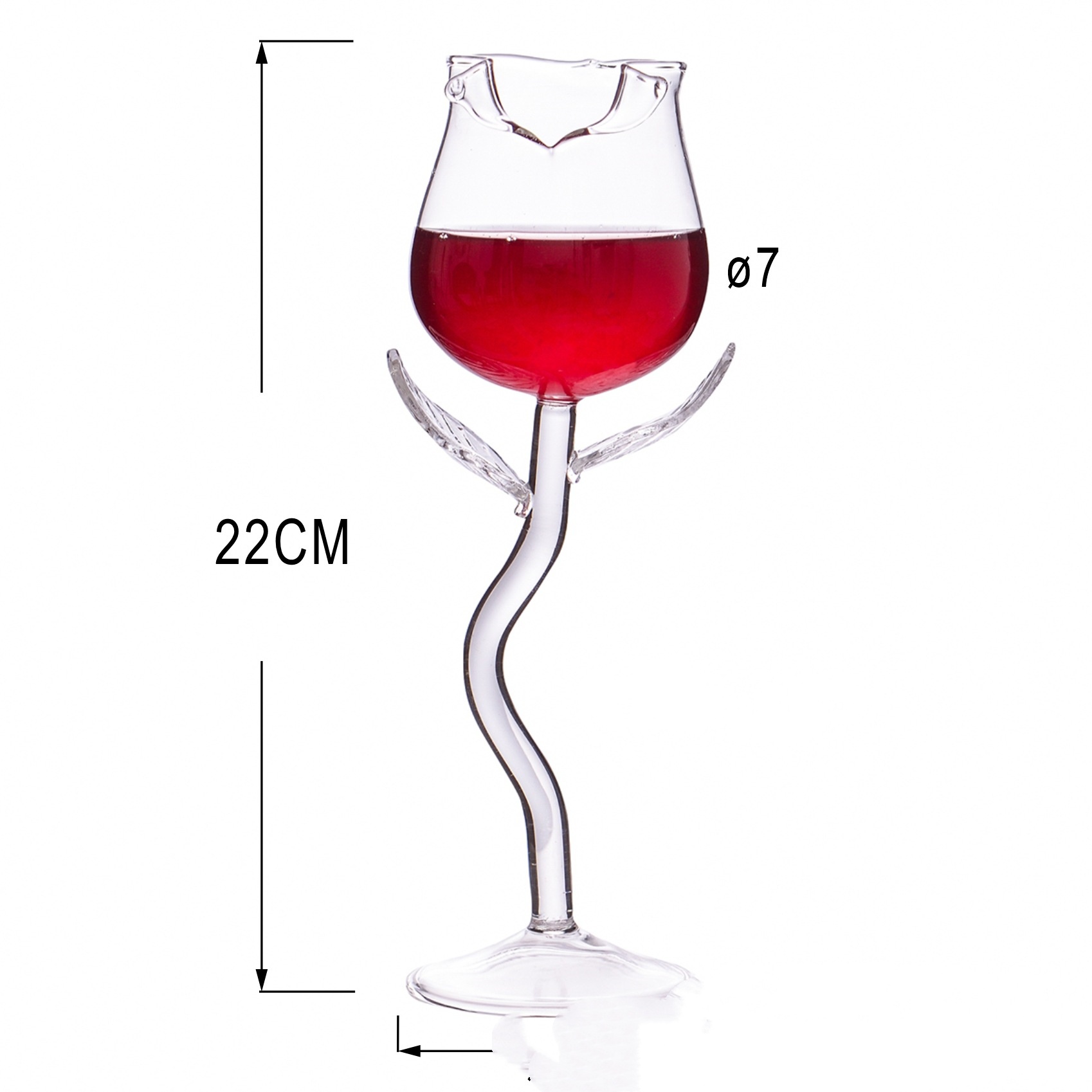 Creative Rose Shaped Wine Glass - Image 4