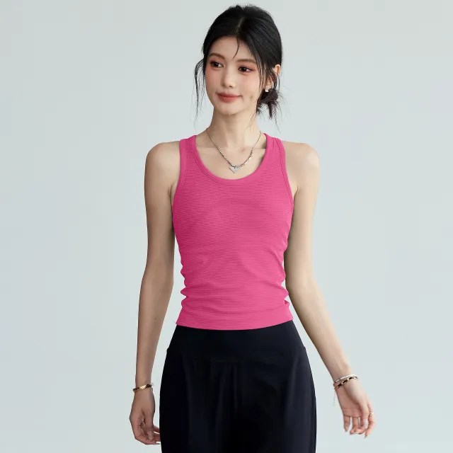 Womens I beam Back support Sports Tank Top For Shock absorbing Running Tan - Shop at LoveMi