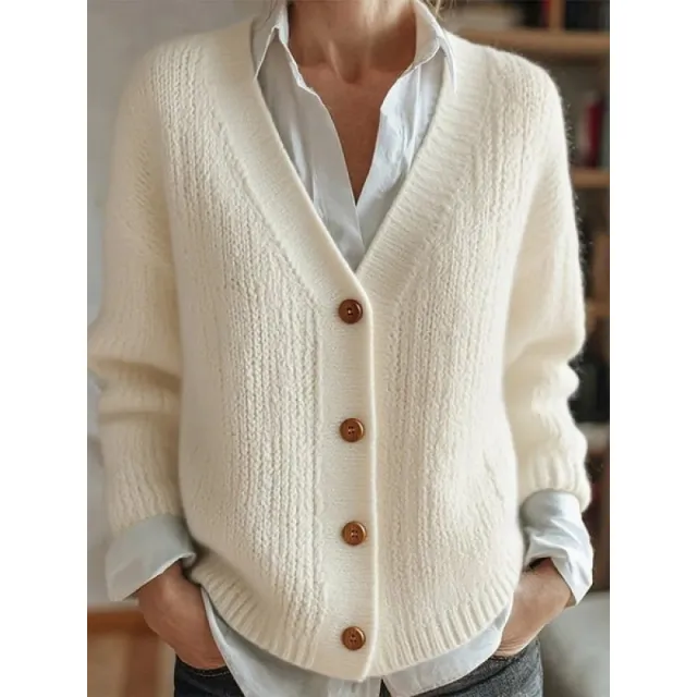 Women's Clothes Solid Color Knitted Button Cardigan Sweater Sjwqpf Ks 0903 14 3Xl - Shop at LoveMi