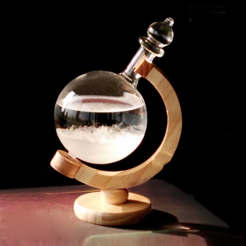 Home decor crystal earth weather bottle storm jar ornament