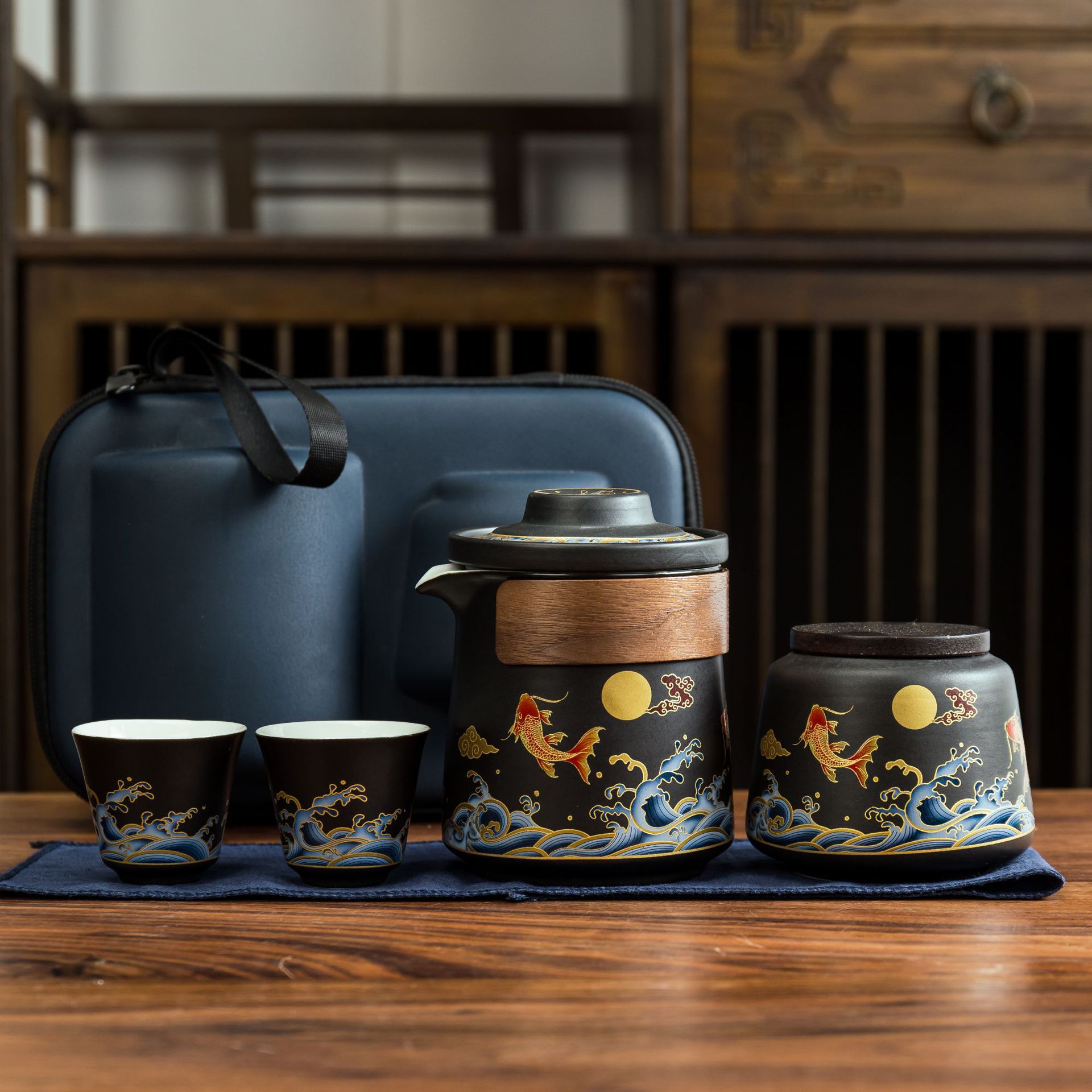 Outdoor Travel Tea Set Portable Quick-Service Cup For Home Camping - Image 7