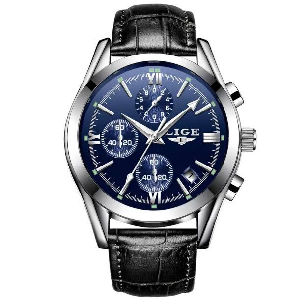 Men's Quartz Multi-function Waterproof Watch