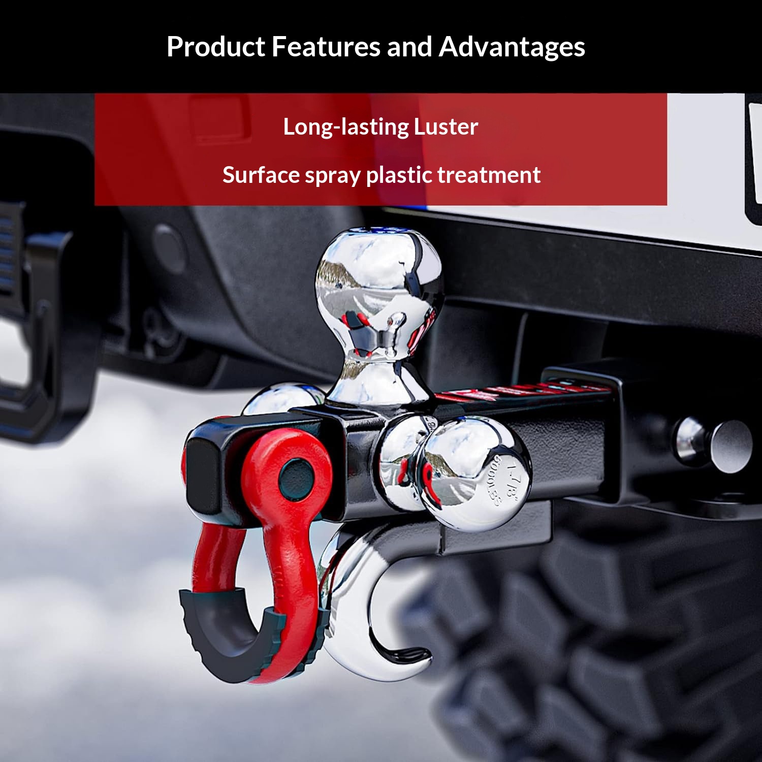 Three-ball Trailer Hitch Towing Device