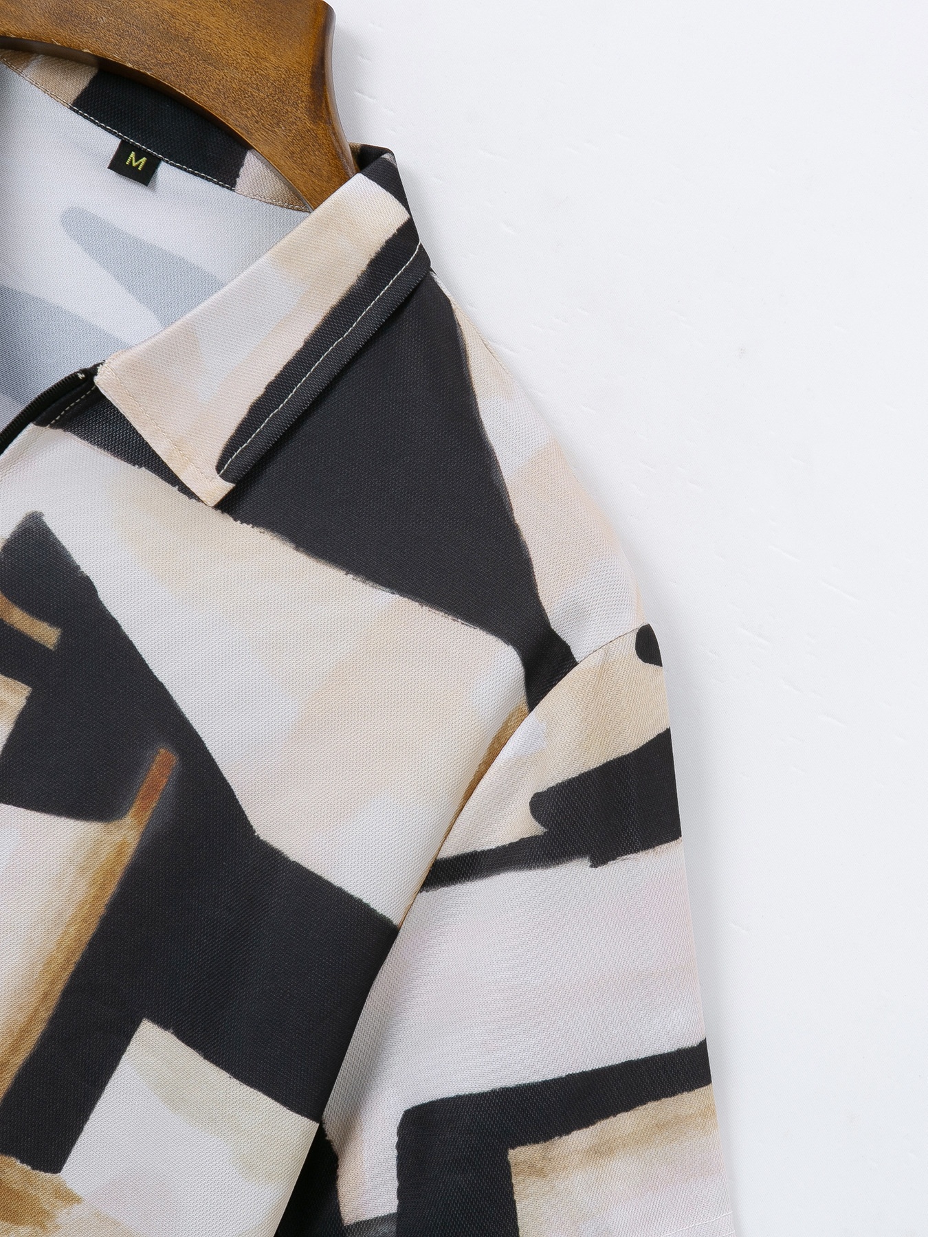 Mens 3D Digital Print Short-Sleeve Shirt - Image 3