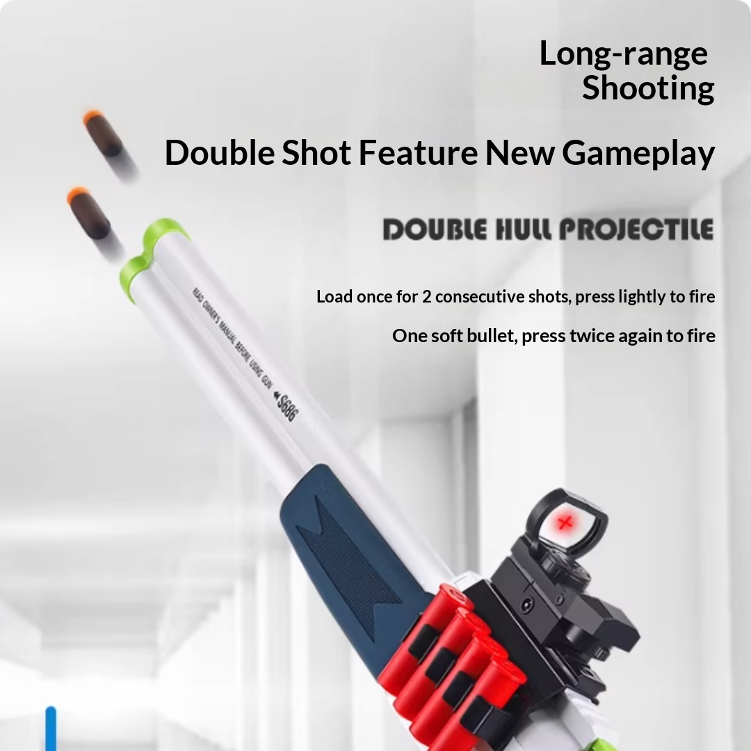 Double-barreled Shotgun For Boys And Children - A Gift Gun