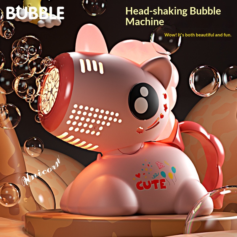 Cartoon Electric Shaking Bubble-blowing Toy For Kids