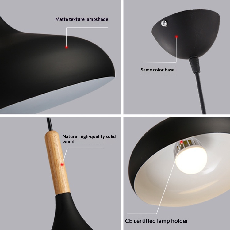 Single-head Aluminum Decorative Lighting Fixture Macaron LED Pendant Light - Image 4