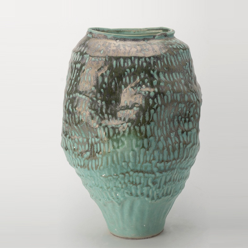 Ceramic Flower Vase, Glazed Finish, picture 9 of 11