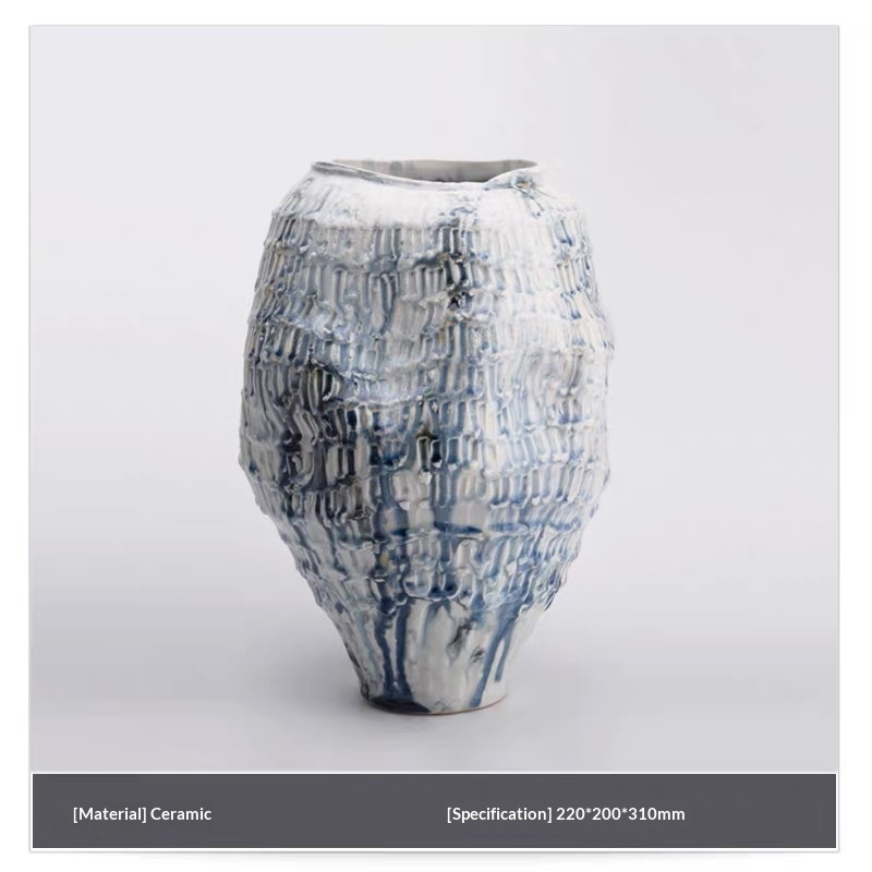 Ceramic Flower Vase, Glazed Finish, picture 6 of 11