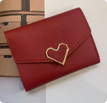 Ins new simple thin Korean buckle Mini change purse student lady purse female short card bag