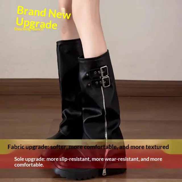 But Knee High Rider Boots Black - Shop at LoveMi