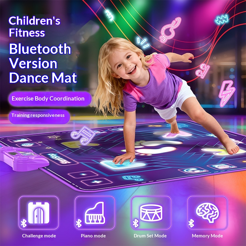 Bluetooth Music Dancing Mat For Kids Educational Puzzle Adventure Game