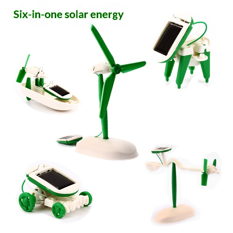 6-in-1 Solar-Powered Educational Toy Set