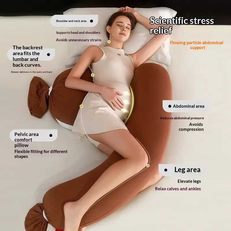 Pregnancy Pillow For Back Support Belly U-shaped