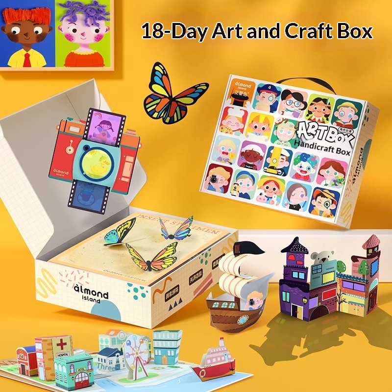 Creative DIY Craft Art Box For Kids Aged As A Childrens Day Kindergarten Or Birthday Gift