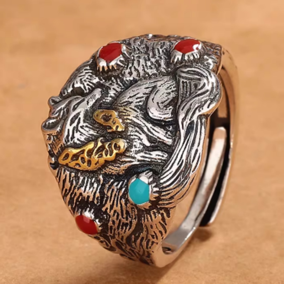 Nine-tailed Fox Ring Retro Ethnic Style Versatile And Niche