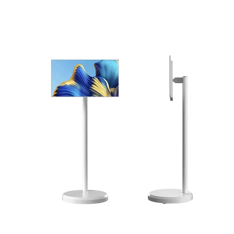 21.5-Inch Portable Smart Touchscreen Display with Mobile Stand and Battery — White, 6+128G