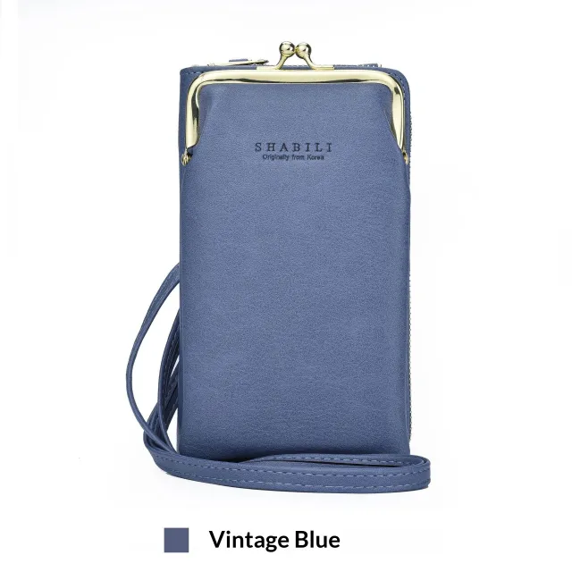Large capacity Crossbody Shoulder Bag With Zippered Storage Blue - Shop at LoveMi