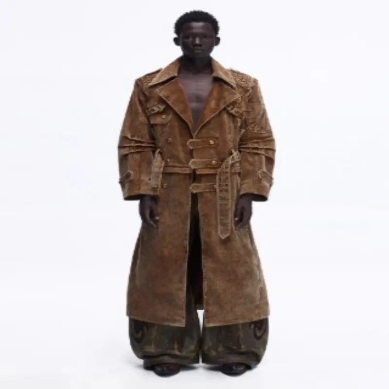 Detachable Corduroy Multi-style Jacket Trench Coat