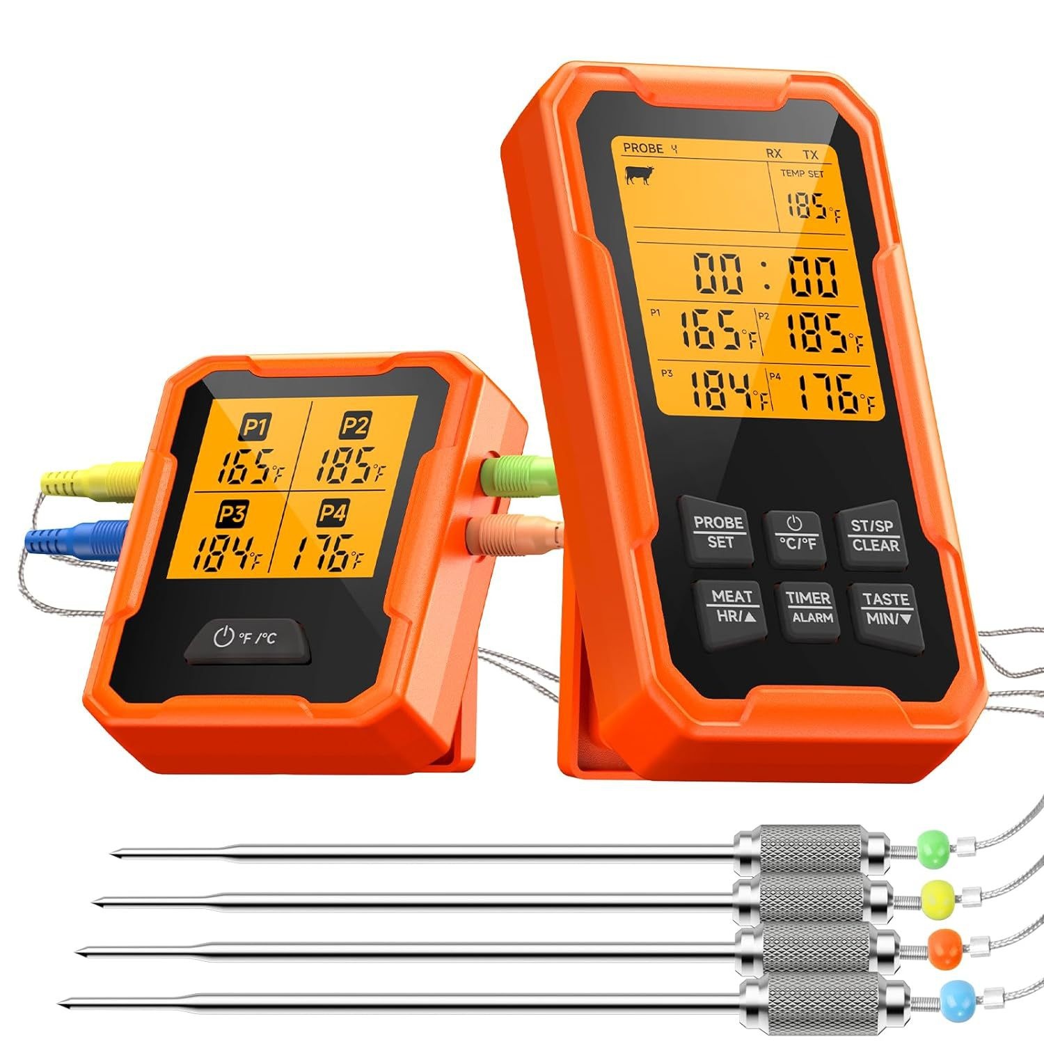4-Probe Smart Bluetooth Wireless Food Thermometer