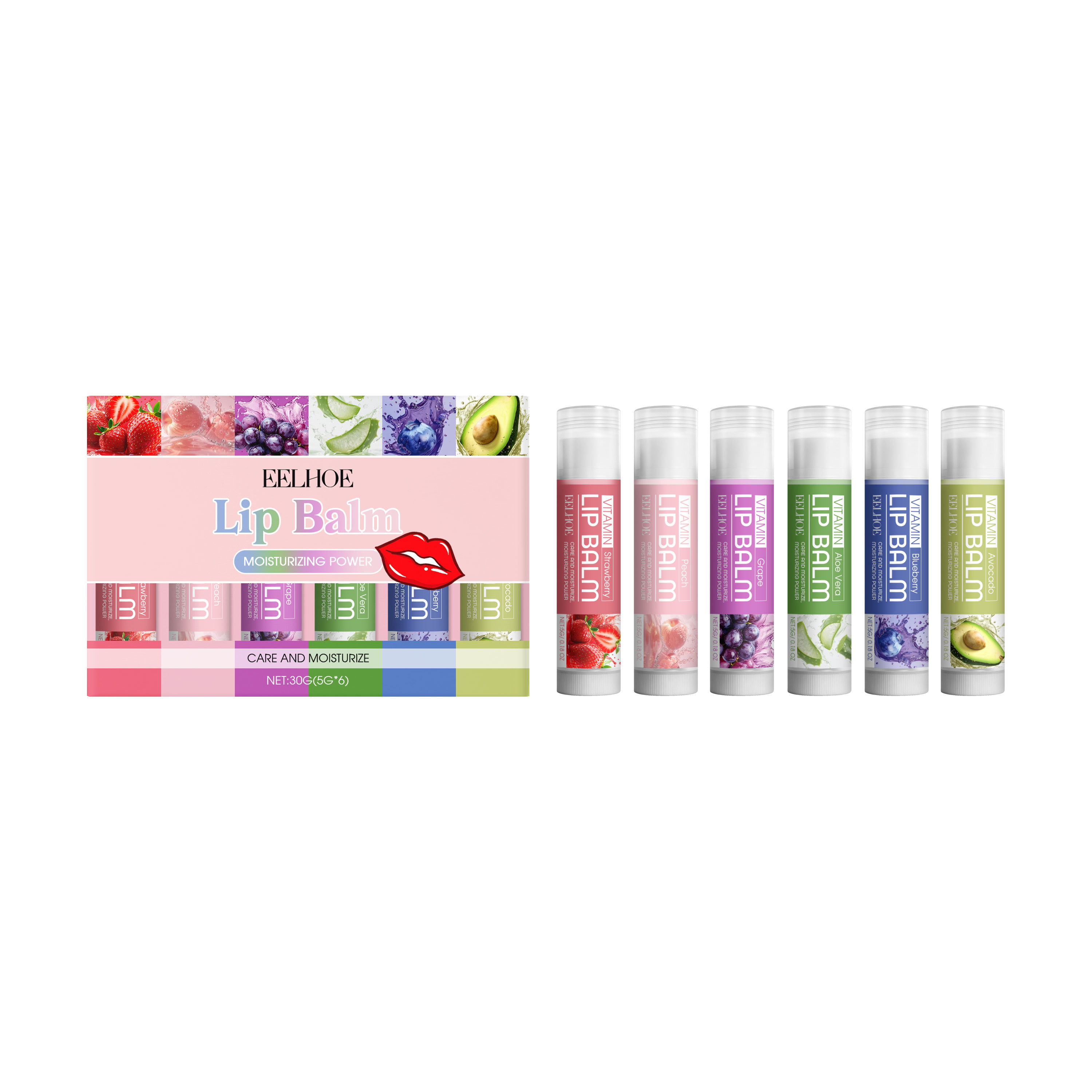Moisturizing Lip Balm Set